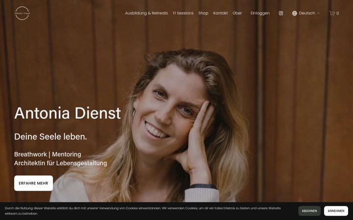 Screenshot di antoniadienst.com