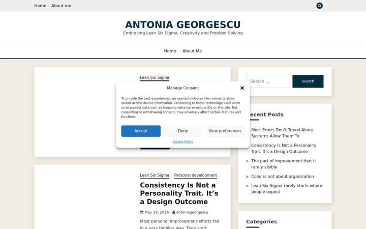 Screenshot of antoniageorgescu.com