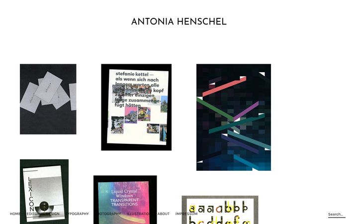 Screenshot of antoniahenschel.com