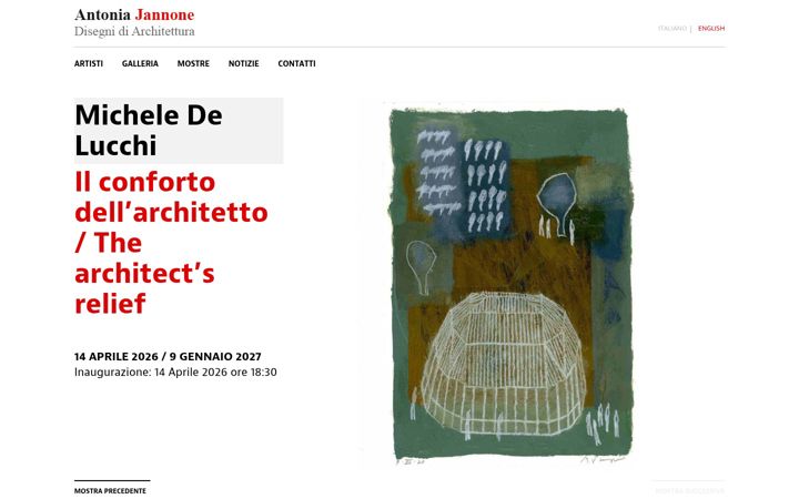 Captură de ecran a antoniajannone.it