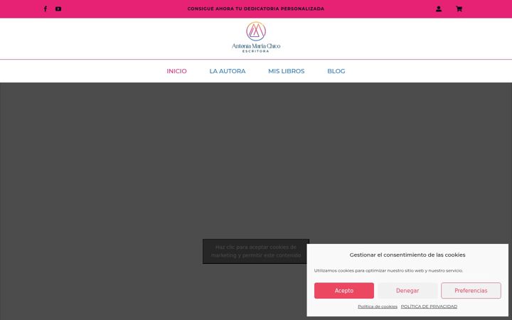 Screenshot di antoniamariachico.com