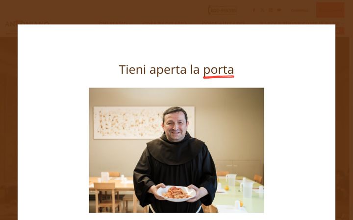 Screenshot of antoniano.it