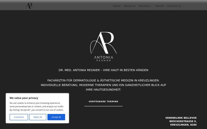 Screenshot of antoniaregnier.ch