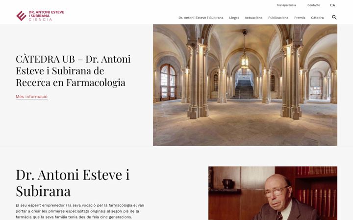 Skærmbillede af antoniestevesubirana.com