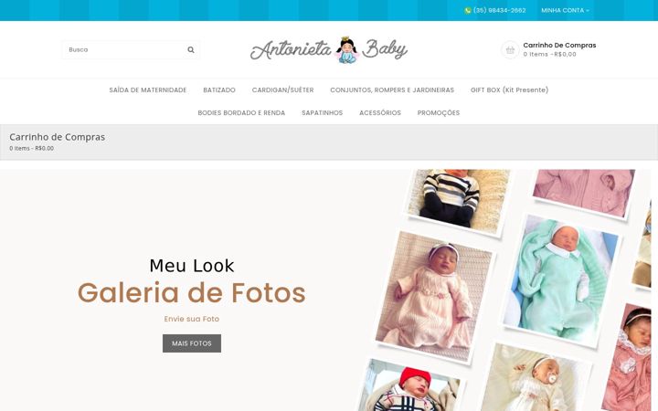 Posnetek zaslona antonietababy.com.br