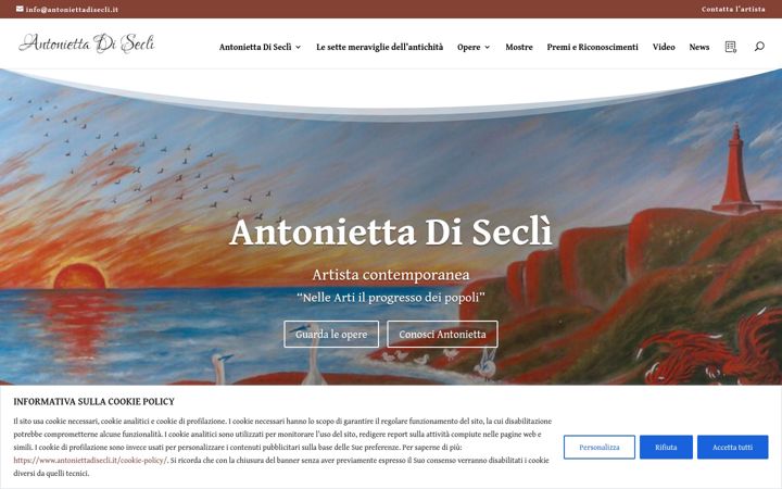 Ekrano kopija antoniettadisecli.it