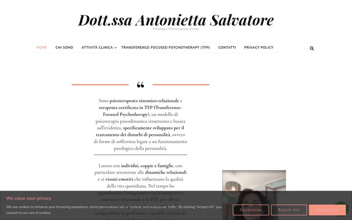 Screenshot of antoniettasalvatore.it