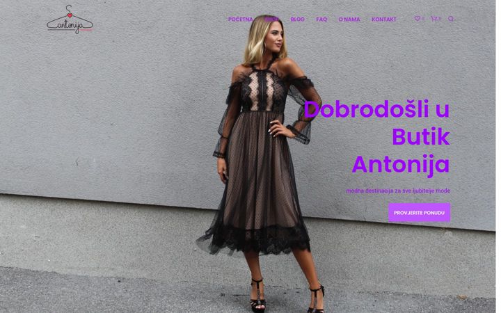 Screenshot of antonijastyle.hr