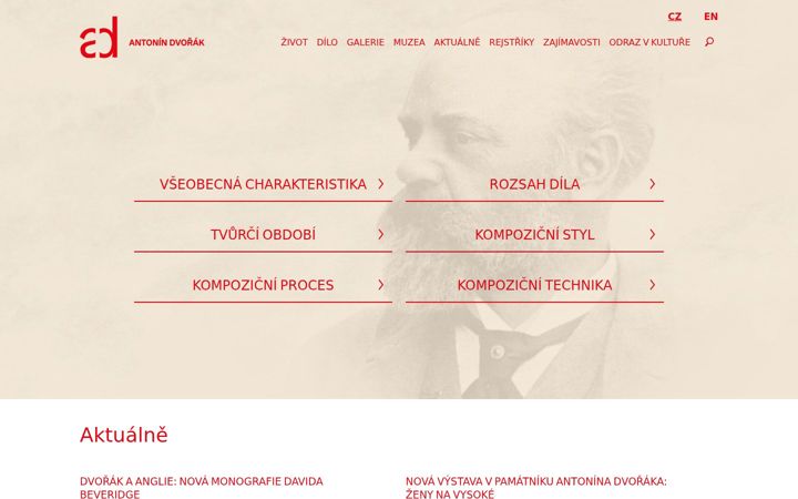 Screenshot of antonin-dvorak.cz