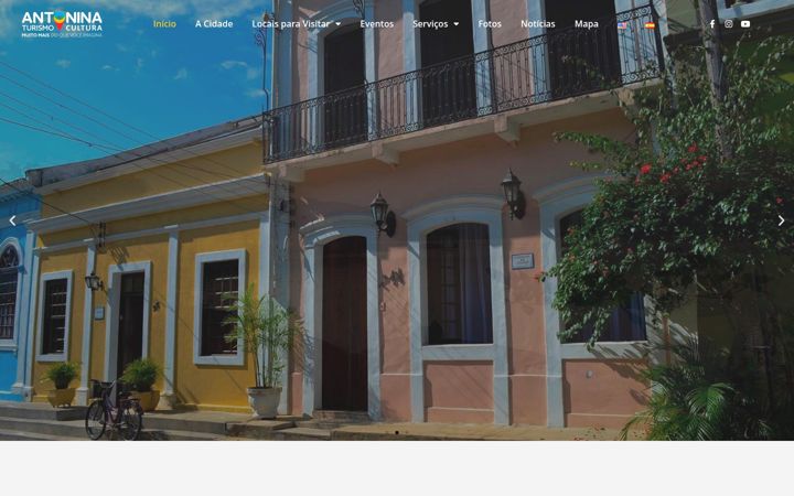 Screenshot of antoninaturismo.com.br