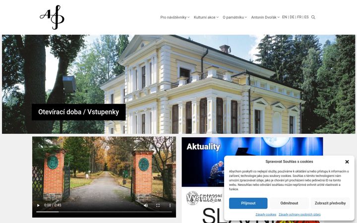 Screenshot di antonindvorak.cz