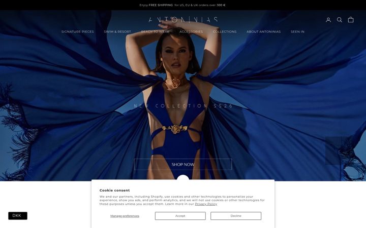 Screenshot of antoninias.com