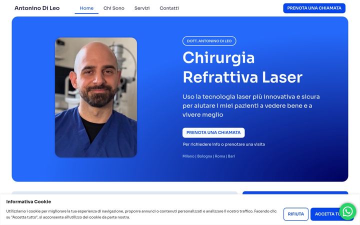 Screenshot of antoninodileo.com