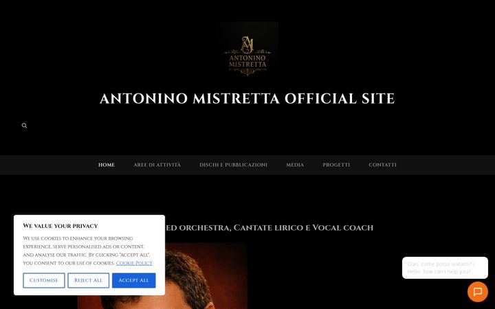 Snímek obrazovky antoninomistretta.altervista.org