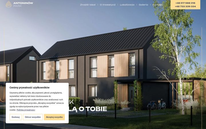 Screenshot of antoninowpark.pl
