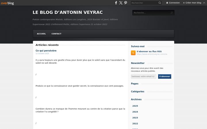 Screenshot of antoninveyrac.com