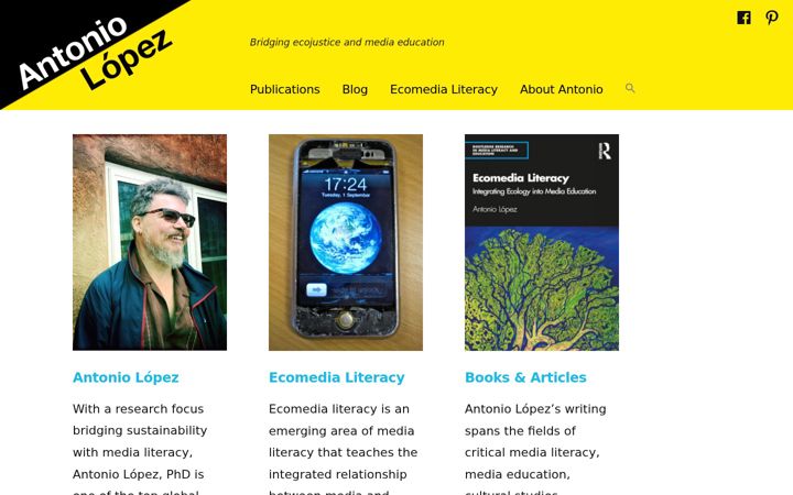 Screenshot di antonio-lopez.com