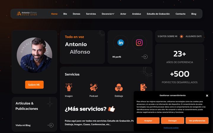 Captura de pantalla de antonioalfonso.es