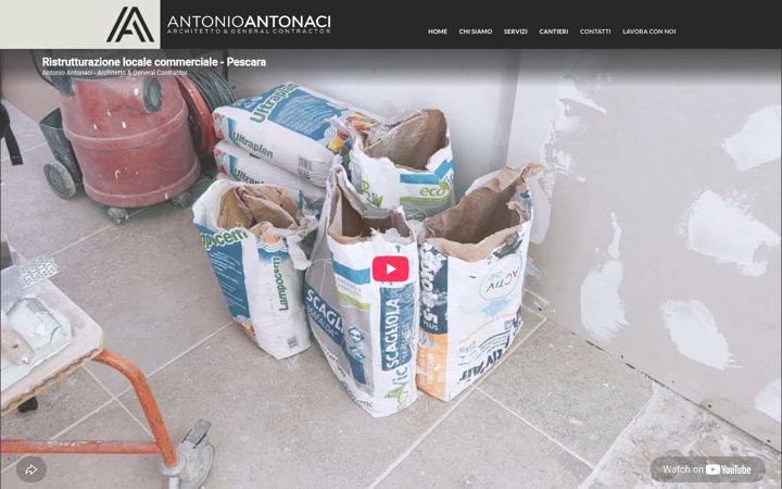 Ekrano kopija antonioantonaci.it