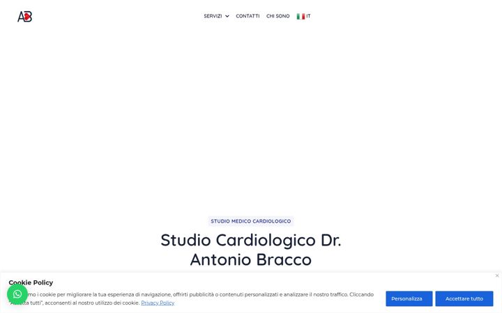 Captura de pantalla de antoniobraccocardiologo.it
