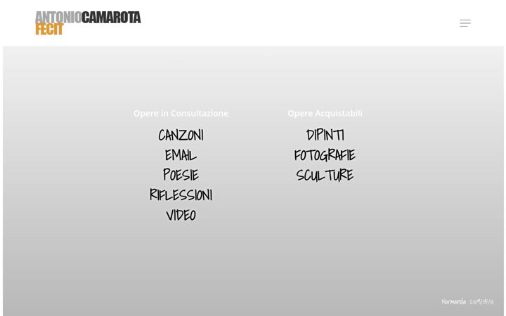 Screenshot van antoniocamarota.it