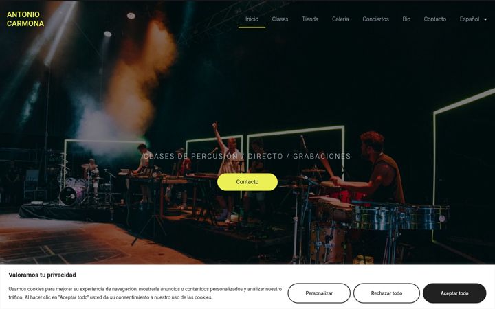Screenshot of antoniocarmonalp.com