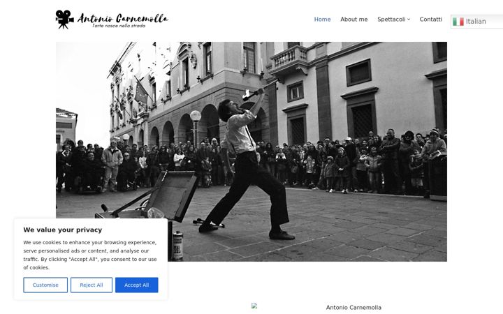 Screenshot van antoniocarnemolla.com