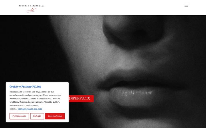 Screenshot of antoniociaramella.it