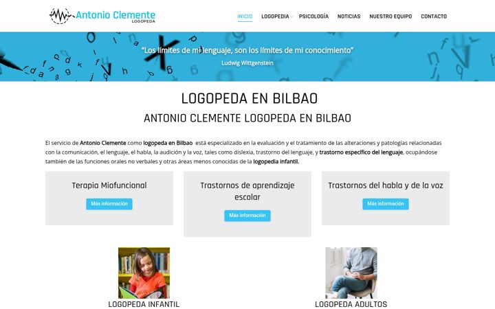 Screenshot of antonioclementelogopeda.com