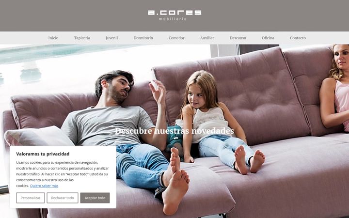 Screenshot of antoniocoressl.com