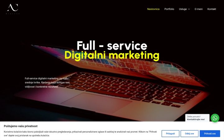 Screenshot of antoniocoric.com