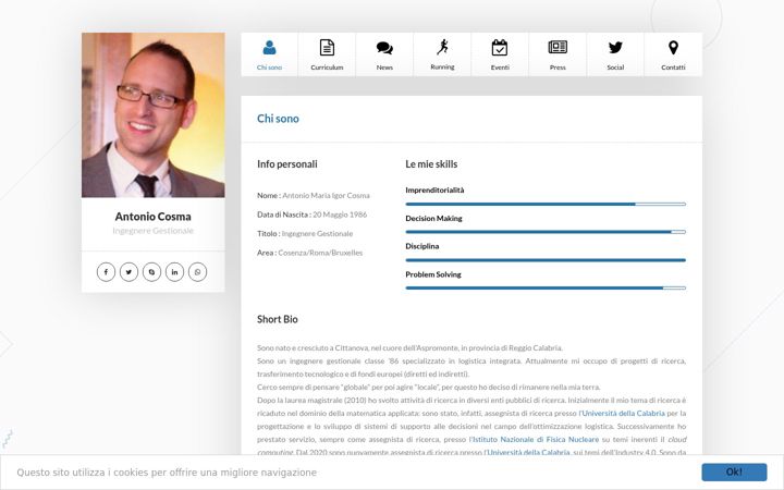 Screenshot of antoniocosma.it