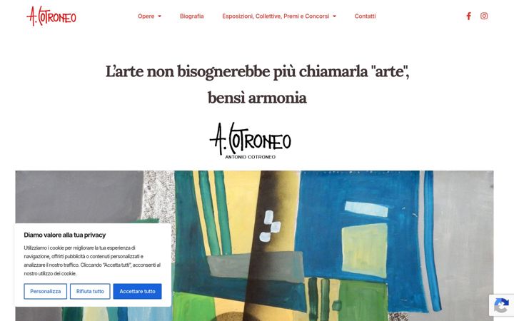 Snimka zaslona za antoniocotroneo.it