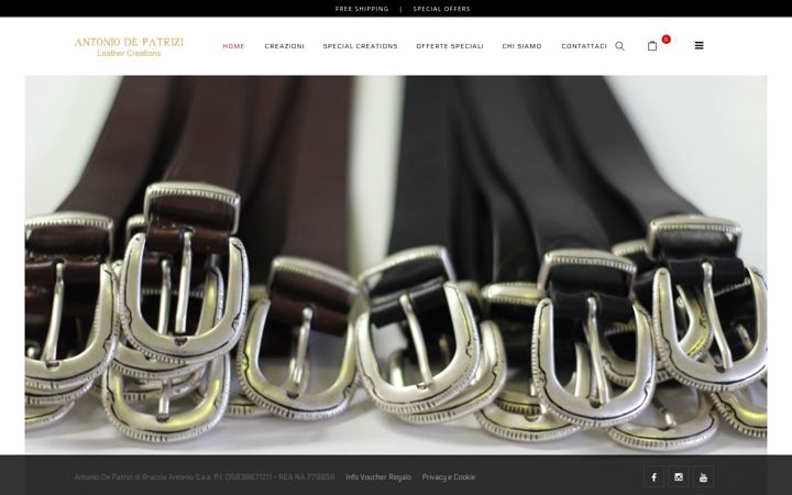 Screenshot of antoniodepatrizi.com