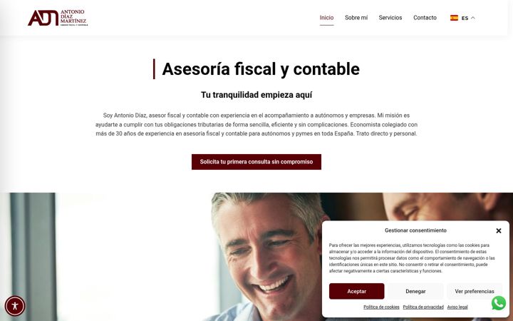 Screenshot di antoniodiazeconomistas.org