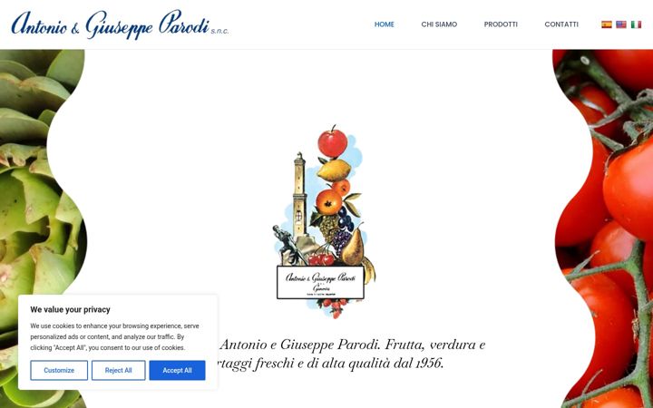 Screenshot of antonioegiuseppeparodi.it