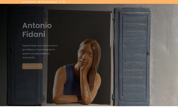 Screenshot of antoniofidaniartista.com