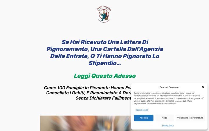 Ekrano kopija antoniogagliardi-sovraindebitamento.it
