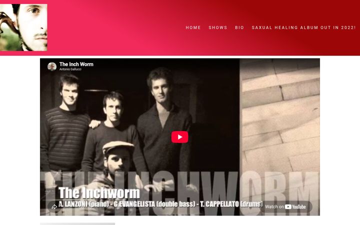 Screenshot of antoniogallucci.com