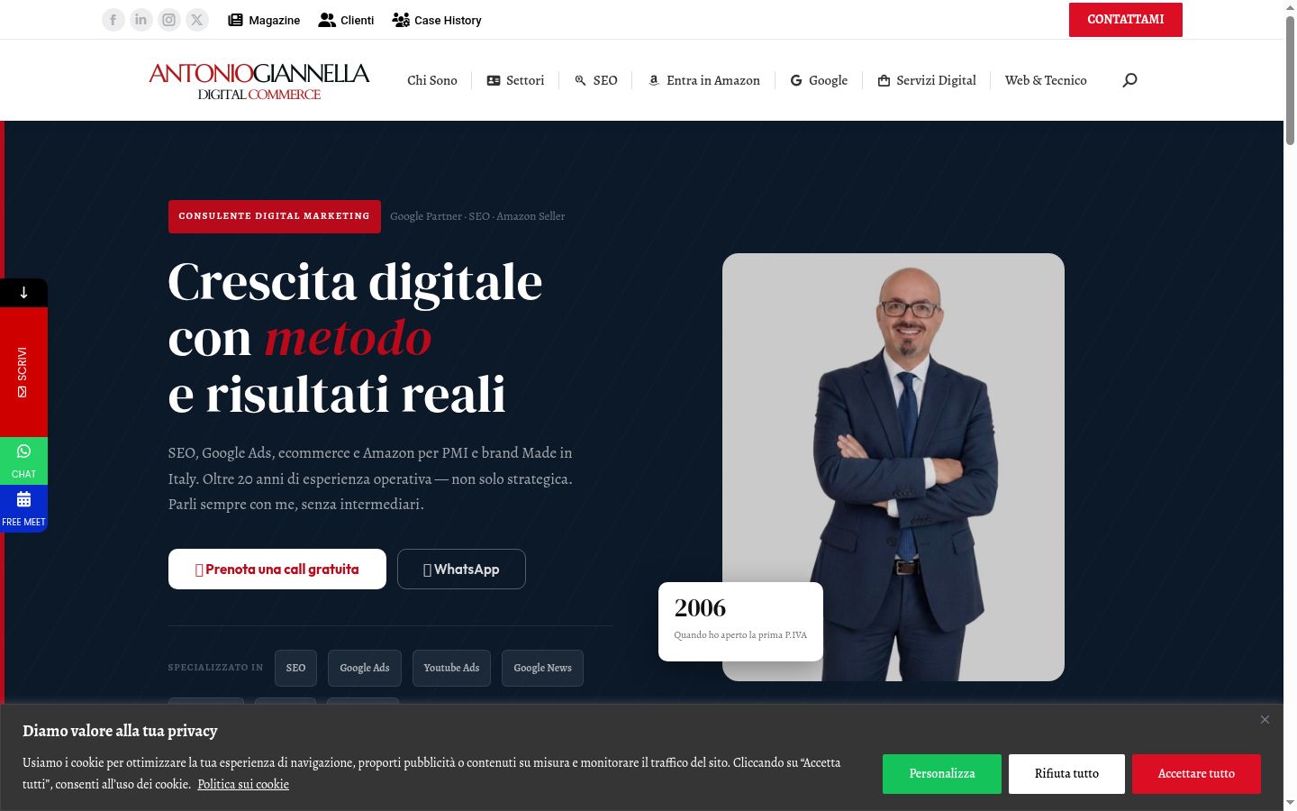 Captură de ecran a bannerului de consimțământ afișat înainte de orice interacțiune