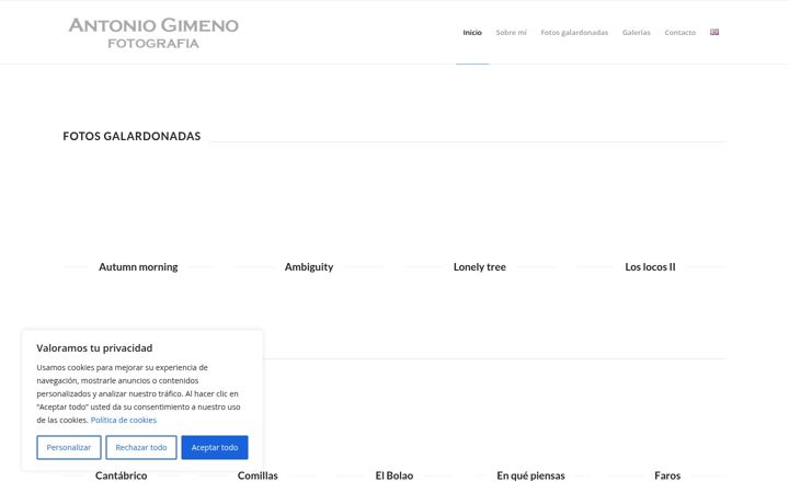 Screenshot of antoniogimenofotografia.com