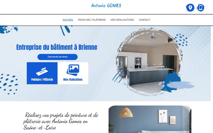 Screenshot of antoniogomesplatrerie.fr