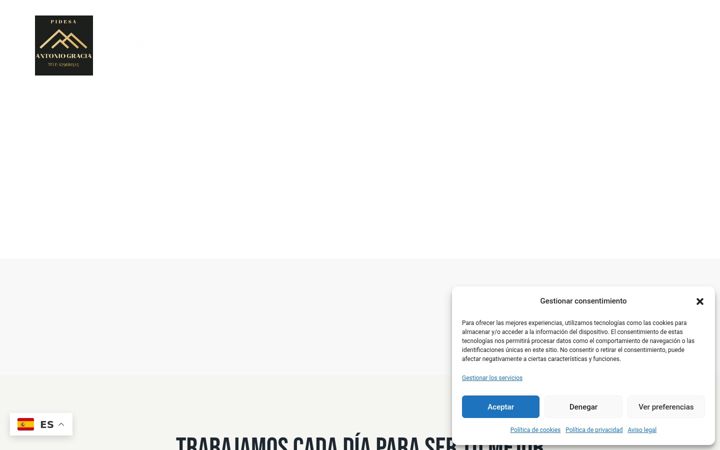 Screenshot of antoniograciaconstrucciones.com