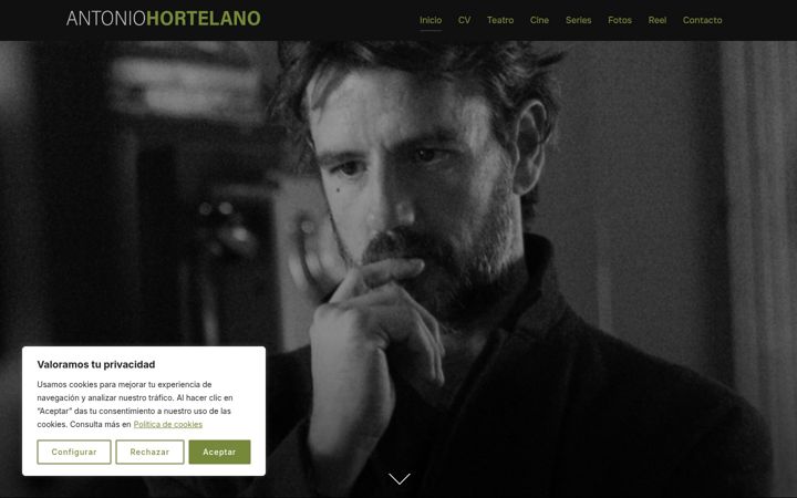 Screenshot of antoniohortelano.com