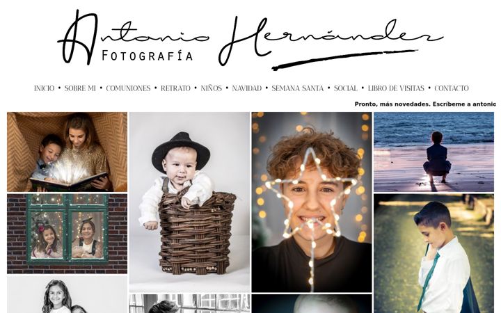 Screenshot of antoniohrfoto.com