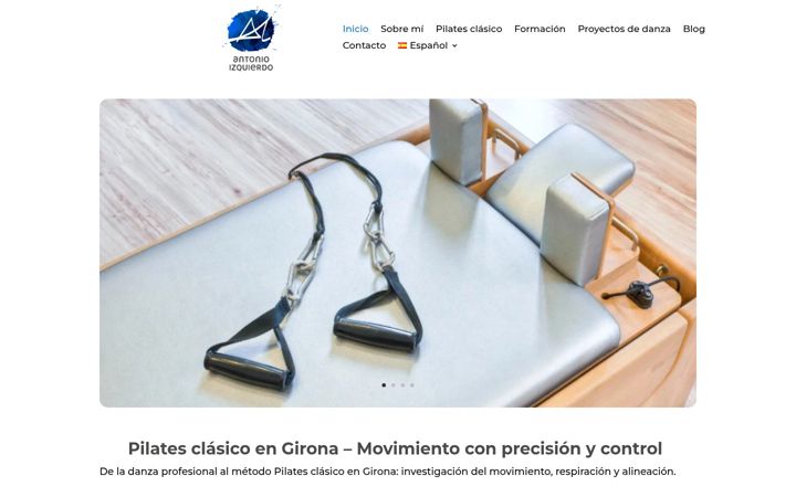 Screenshot of antonioizquierdo.com