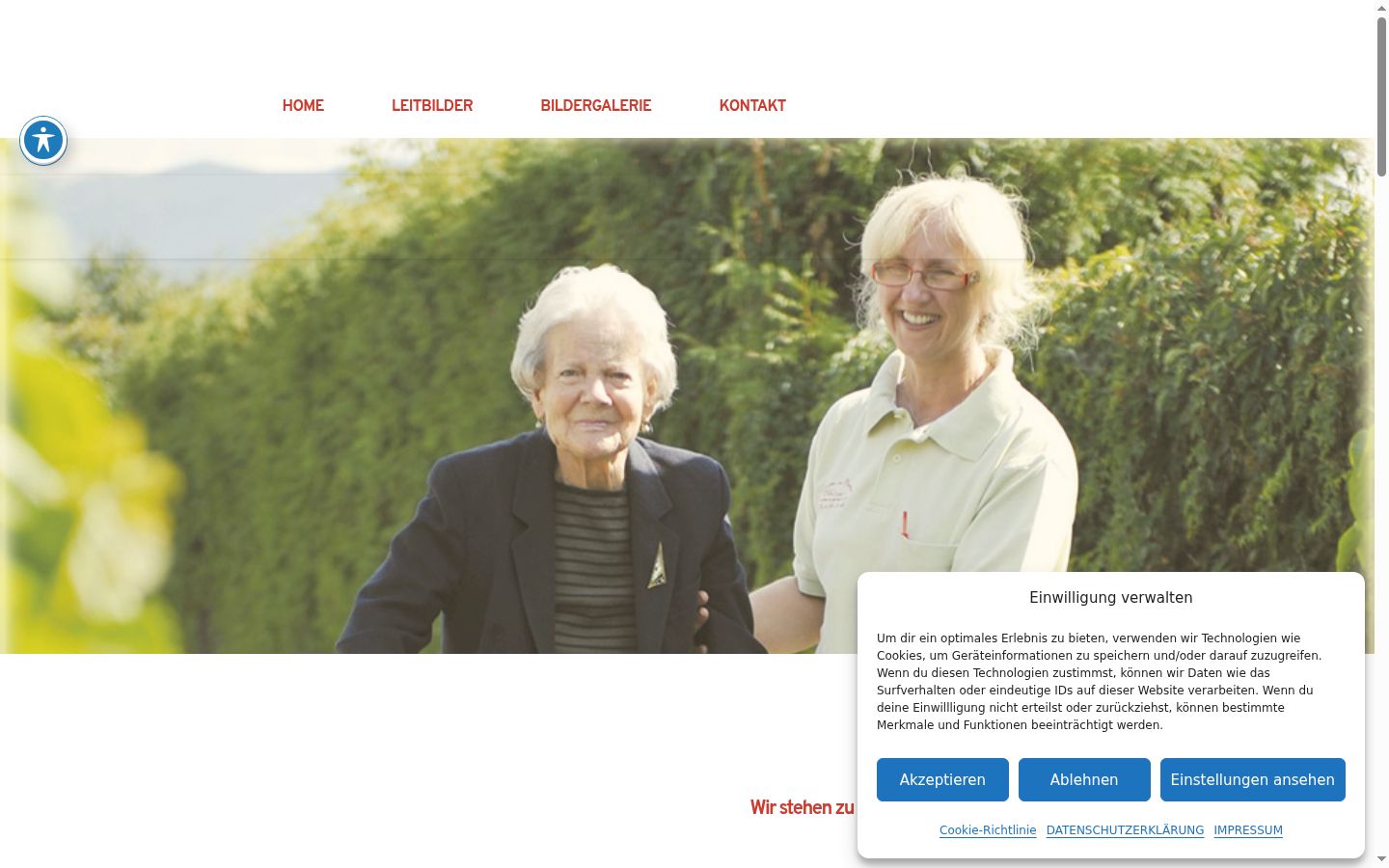 Screenshot van de toestemmingsbanner zoals getoond vóór enige interactie