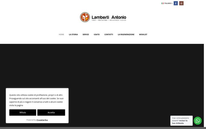 Screenshot of antoniolamberti.com