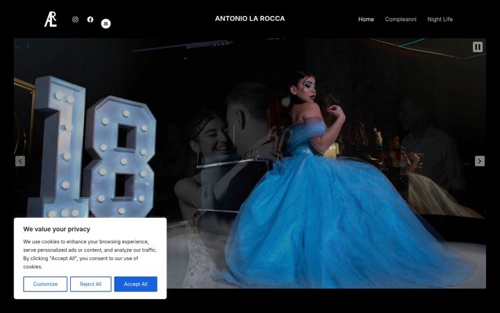 Screenshot van antoniolarocca.it