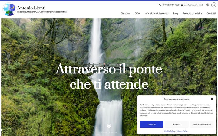 Screenshot van antoniolionti.it